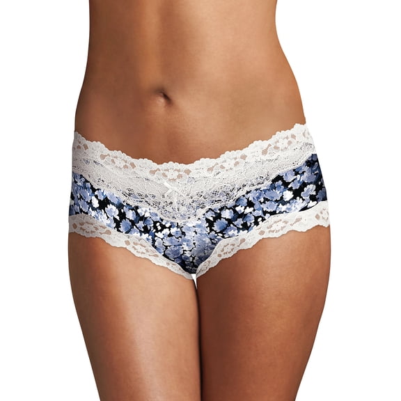 Maidenform Hipster Cheeky Microfiber Low Rise Panty Lace Seamless Women's Underwear 40823