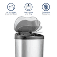 thumbnail image 5 of Nine Stars Automatic Kitchen Trash Can, 13 Gallon Stainless Steel, Motion Sensor Hands-Free Soft-Close Lid Garbage Bin, Silver, 5 of 7