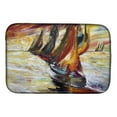 thumbnail image 1 of Carolines Treasures JMK1062DDM Red Sails Sailboat Dish Drying Mat, 1 of 4