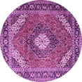 thumbnail image 1 of Ahgly Company Indoor Round Persian Purple Traditional Area Rugs, 3' Round, 1 of 4