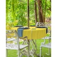 thumbnail image 5 of Outdoor Tablecloth Bright Yellow Round Patio Tablecloths 60 Inch, Waterproof Outside Table Cloths with Umbrella Hole and Zipper, Solid Color Summer Table Cover for Outdoor Tables Garden, 5 of 6