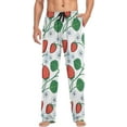thumbnail image 4 of Cute Strawberry and Flowers Ghost Pajama Pants, Men's Lounge Pants Light with Drawstring and Pockets, Christmas New Year Birthday Father's Day Gifts, 4 of 7