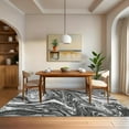 thumbnail image 2 of FairOnly 9'x12'Modern Non Slip Machine Washable Large Area Rug With Abstract Pattern Stain Resisntat Foldable Rug for Bedroom Dining Room,Grey, 2 of 7