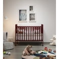 thumbnail image 3 of Euroco 3-in-1 Convertible Crib, Baby Crib with Drawers, Wood and Metal, Natural, 3 of 8