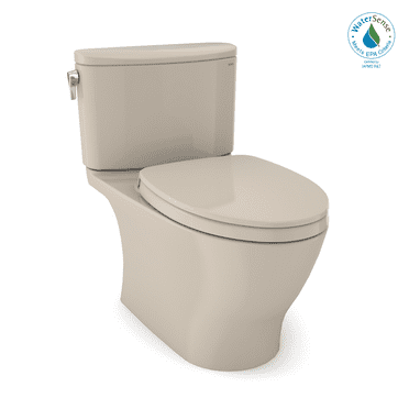 TOTO® Nexus® One-Piece Elongated 1.28 GPF Universal Height Toilet with CEFIONTECT® and SS124 SoftClose Seat, WASHLET®  Ready, Bone - MS642124CEFG#03
