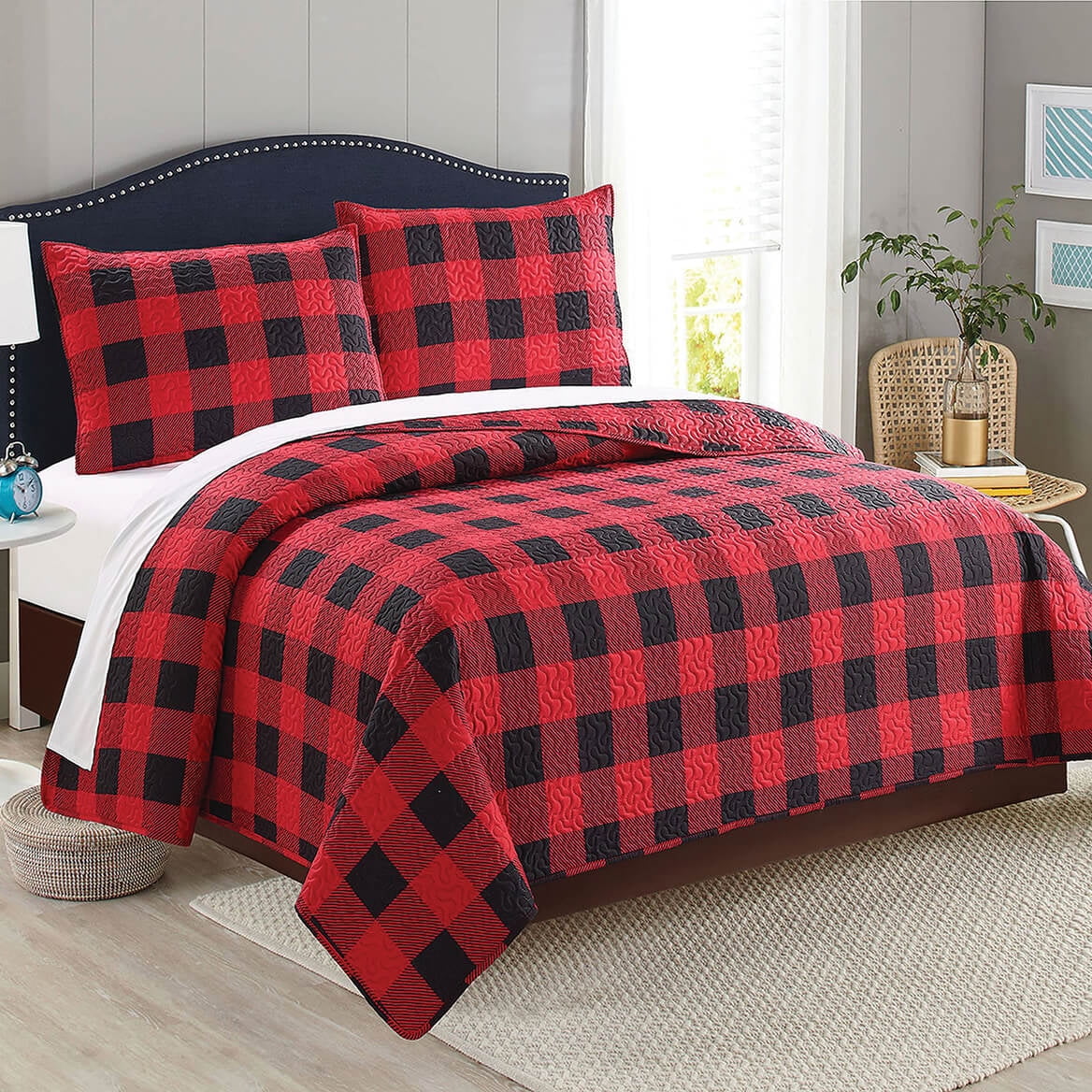 plaid quilt