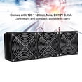 thumbnail image 4 of CPU Liquid Cooler, G1/4 Threaded Port CPU Water Cooling Radiator Pure Aluminum Radiator with 18 Tubes, 120mm 360mm Radiator, 4 of 7