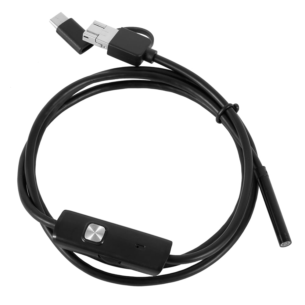 6 LED Endoscope HD 2m 3in1 USB Inspection Camera For iPhone Android iOS H 