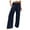 Navy, variant on Lixiuxyad Casual Sweatpants Womens Wide Leg Pants Summer Casual High Waisted Palazzo Pants Baggy Beach Trousers With Pocket Green