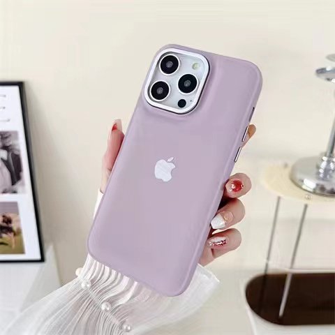 Nuevo Color Sólido Crema Cojín De Aire Anti Caída Shock Funda Para iPhone 14 13 12 11 Pro Max Gao Jiahui unisex