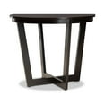 thumbnail image 4 of Alayna Modern and Contemporary Dark Brown Finished 35-Inch-Wide Round Wood Dining Table, 4 of 5