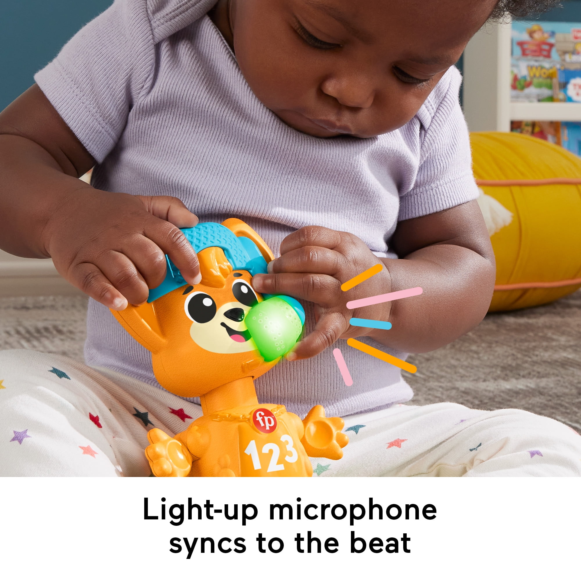 Fisher-Price Link Squad Opposites Fox Baby Learning Toy with Music & Lights, 9+ Months