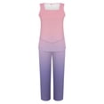 thumbnail image 4 of MSJUHEG Summer Outfits for Women Beach Sets for Women Matching Sets for Women Two Piece Sets for Women Dressy Sleeveless Round Neck Tank Tops Womens Two Piece Sets Summer Pink M, 4 of 5