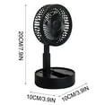 thumbnail image 3 of 100Fens Battery Operated Portable Foldable Standing Fan Rechargeable Usb Personal Floor Fan With Adjustment Height, 3 of 6