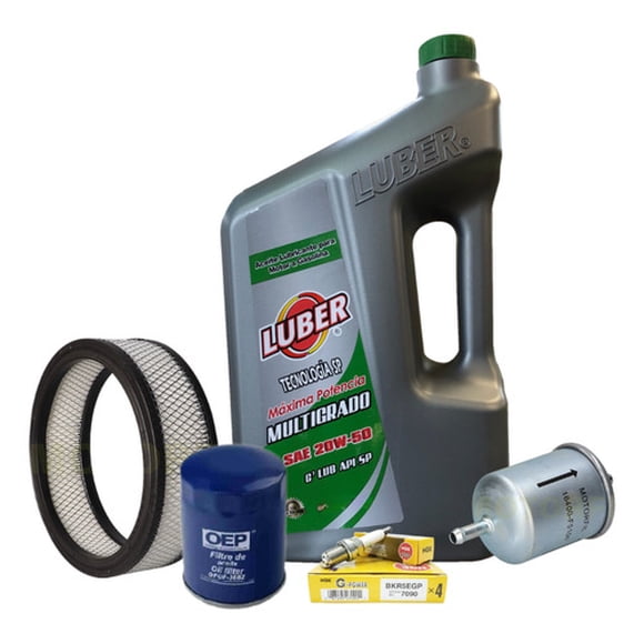 Kit Afinacion Con Bujias Platino D21 Usa 86-89 2.4l Luber
