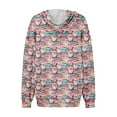 thumbnail image 5 of Hoodies For Women Oversized Winter Cute Sweatshirts Pullover Trendy Fall Clothes, Christmas Print Lightweight Design without Pockets for Comfortable Fall Winter Wear,Light pink,XL, 5 of 6