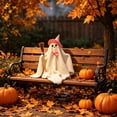 thumbnail image 6 of BUTASY Halloween Ghost Figurine, Cute Spooky Ghost Statue for Halloween Decorations Indoor Resin Ghost Decor for Party, Home, Indoor & Porch, 6 of 6