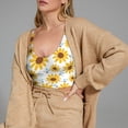 thumbnail image 5 of Rocae Sunflowers for Sports Bra for Women Sports Vest with Performance Stretch and Quick Dry FabricMedium, 5 of 9