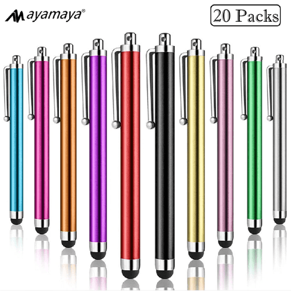 20 Pack Stylus Pens for Touch Screen, AYAMAYA High Precision Stylus Pen for iPhone iPad Tablets Android Samsung Galaxy, Universal Stylus for All Capacitive Touch Screens Devices