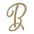 thumbnail image 1 of Wooden Letter Unfinished, Marcella Font, Craft Cutout, 1 of 2