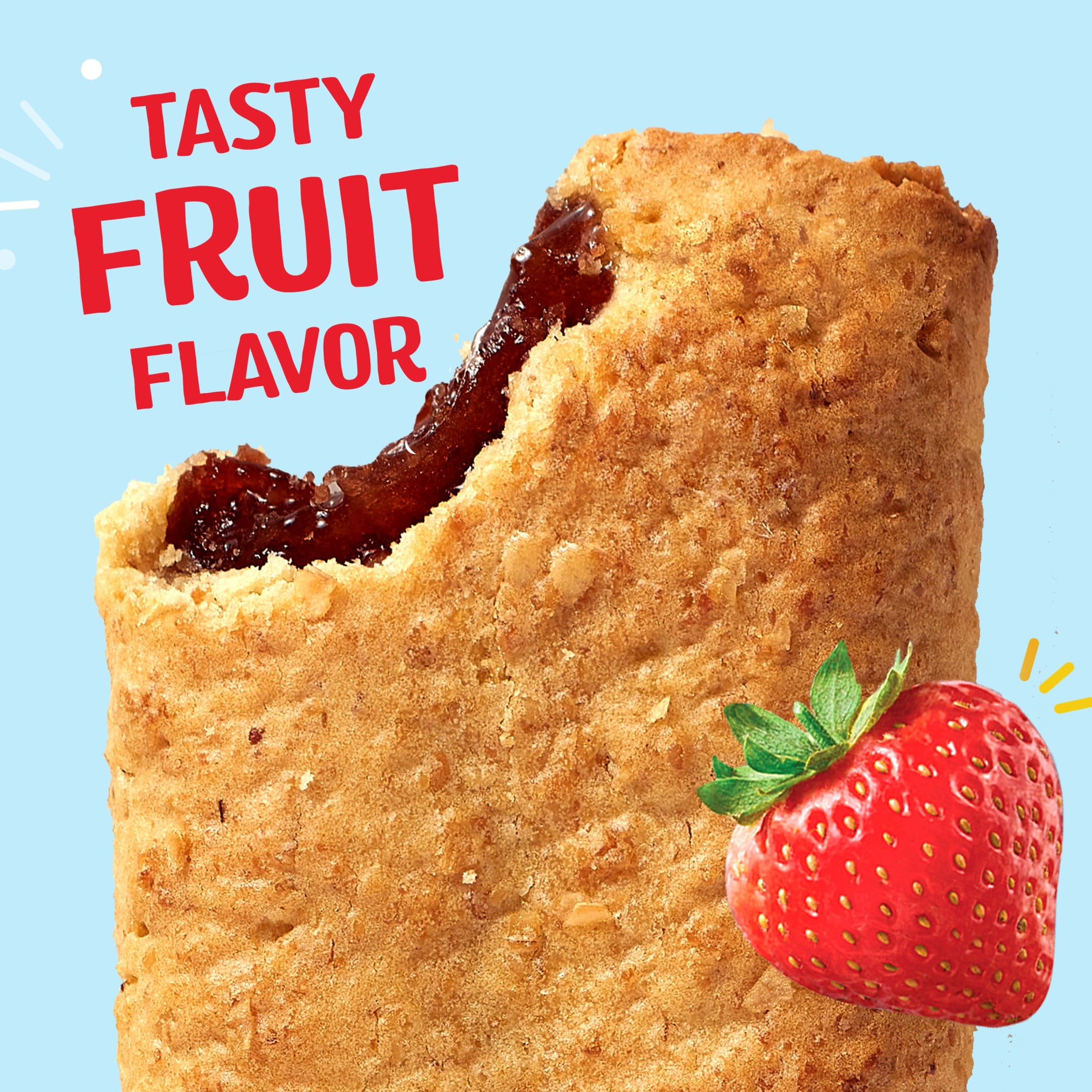 Nutri-Grain Soft Baked Breakfast Bars, Made with Whole Grains, Kids Snacks, Strawberry, 1.3oz Pouch (1 Bar)