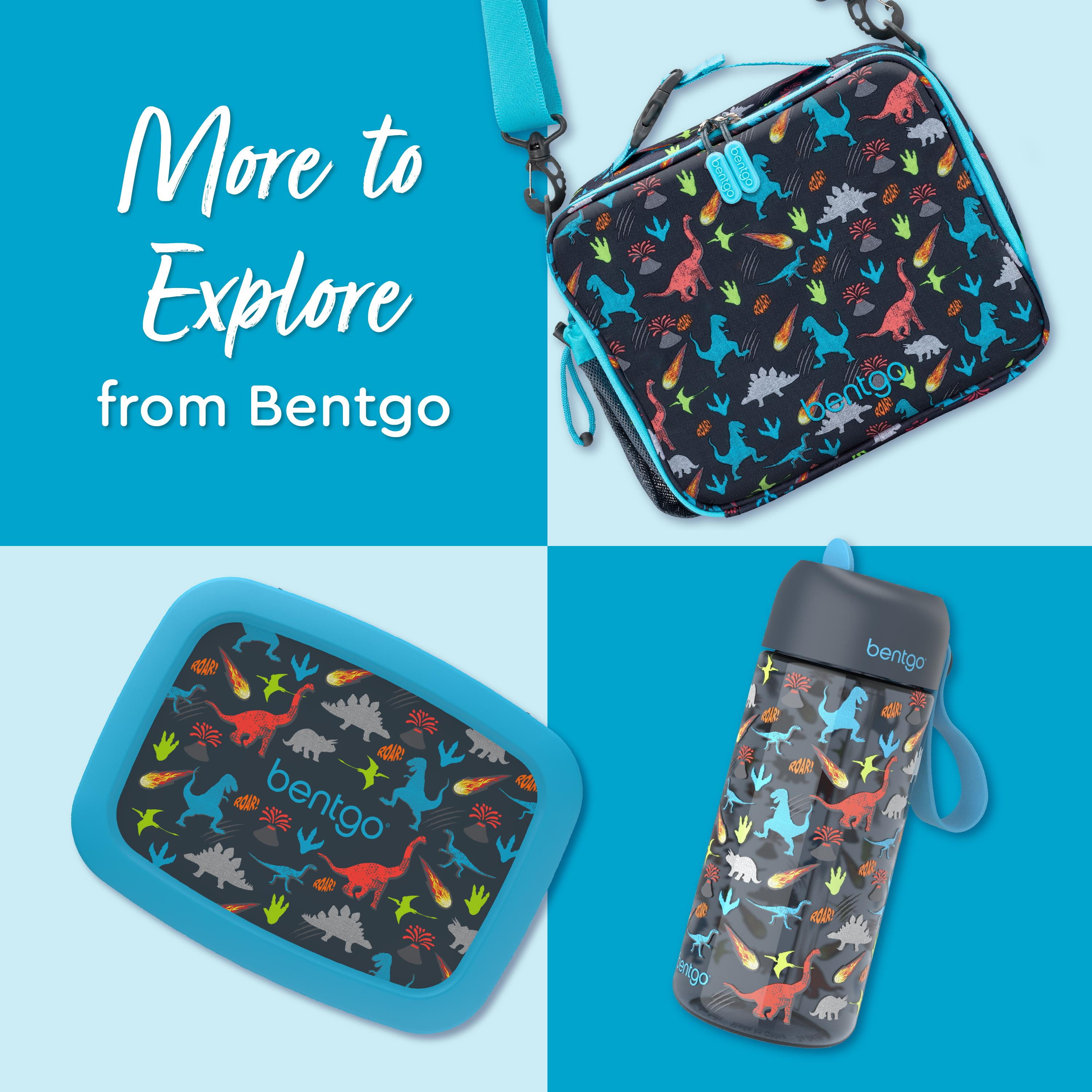 Bentgo Kids Lunch Bag - Dino, Leak-Proof Bento Lunch Box for Kids, Durable, BPA-Free, Dishwasher Safe, Perfect for School Lunches