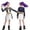 Navy, variant on G'irl's Halloween Costume, Popular Singer Idol Group Cosplay Dress Up Outfits, 3D Printed Jacket Tank Top Shorts Set, Birthday Party & Fancy Dress Costume