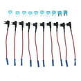 thumbnail image 1 of Paquete de 10 portafusibles con ranuras duales para añadir un circuito, adaptador TAP con minicuchilla ATM de 15 amperios, 1 of 12