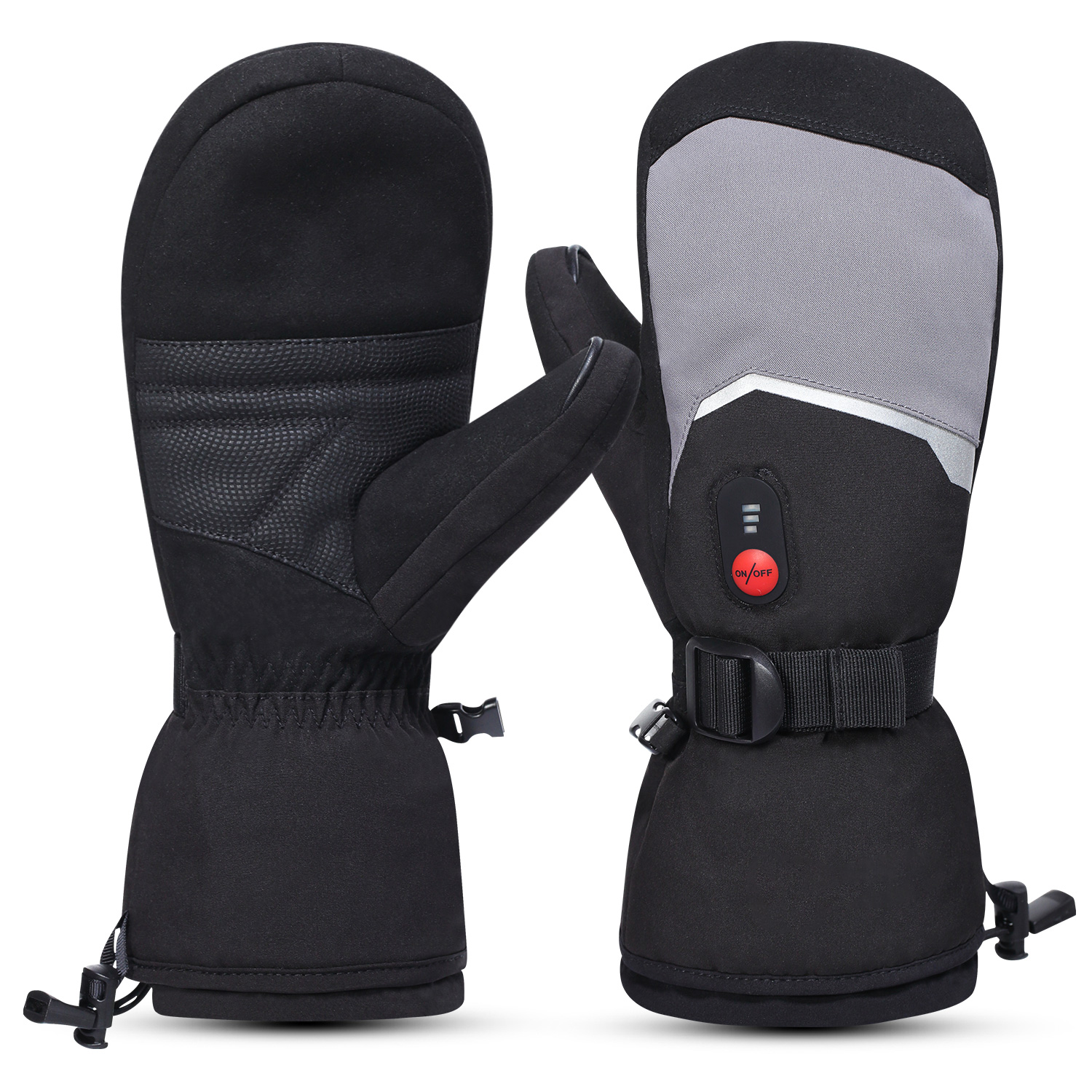 SUN WILL Heated Ski Gloves Mens Women Kids Mittens Electric Rechargeable Battery Gloves for Winter Skiing Skating Snow Camping Hiking Heated Arthritis Hand Warmer Gloves