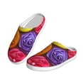 thumbnail image 2 of KLL Brightly Colored Cupcakes Pattern Adult Unisex Cozy Slippers,Fuzzy Slip-on Slippers TPR Sole Slippers Comfort Plush Home Footwear for Indoor & Outdoor-8, 2 of 7