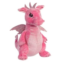 Aurora - Medium Pink Sparkle Tales - 12.5" Dahlia Dragon - Enchanting Stuffed Animal