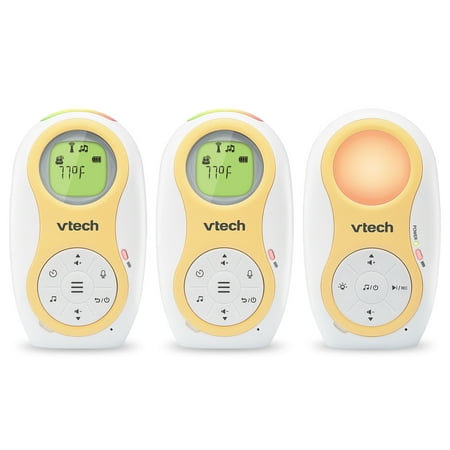 VTech DM1215-2 2 Parent Unit Enhanced Range Digital Audio Monitor with All Unit Rechargable Batteries