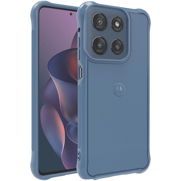 Funda robusta para Motorola Moto G Stylus 2025, color azul oscuro