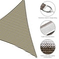 thumbnail image 4 of Yescom 22Ft Triangle Sun Shade Sail 97% UV Block Commercial Carpark Pool Camping Playground Outdoor Coffee+White, 4 of 11