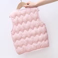 thumbnail image 4 of LYHaoo Kids Boys Girls Autumn Winter Solid Color Rounded Neck Coat Warm And Windproof Vest Jacket Trendy Coat Pink Sizes 4-5 Years, 4 of 4