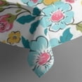 thumbnail image 5 of Pioneer Flower Floral Print Pattern Square Tablecloth,Waterproof Square Table Cover,Wipeable Spillproof Washable Table Cover for Home Kitchen Party Decor 42"X42"(107x107cm), 5 of 6