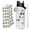 1 Lids White, variant on 32oz National Parks Water Bottle with 63 Waterproof Stickers, 316 Stainless Steel Vacuum Insulated Bottle, 3 Interchangeable Leakproof Lids, Straw & Cleaning Brush, Wide Mouth Travel Flask