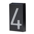 thumbnail image 2 of Solar Powered LED House Number Light Outdoor Waterproof Address Sign Modern Wall Mount Easy-to-Read Digital Display IP65 Rated Energy Efficient Solar Charging 1 Piece, 2 of 2