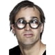 thumbnail image 2 of RV Gafas de nerd, negras, gafas de cuerno, nerd simpático, idiota especializado, extravagantes, carnaval, Mardi Gras, fiesta temática, disfraces, accesorios, 2 of 5