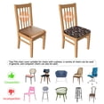 thumbnail image 5 of Black Flower Skull Pattern Seat Covers for Dining Room Chairs Set Of 4,Stretch Printed Washable Chair Seat Cover with Elastic Ties and Button,Removable Waterproof Couch Cushion Covers, 5 of 6