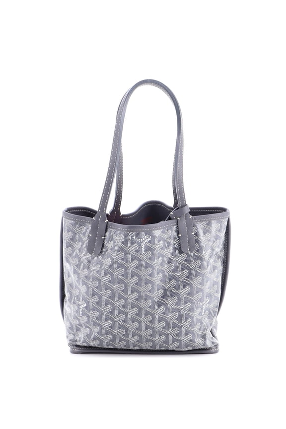 Pre-Owned Anjou Reversible Tote Coated Canvas Mini By Rebag