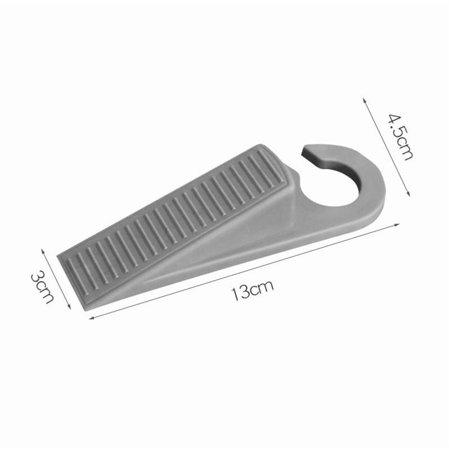 Tope de puerta de goma portátil, paquete de 2, ideal for uso doméstico y de oficina
