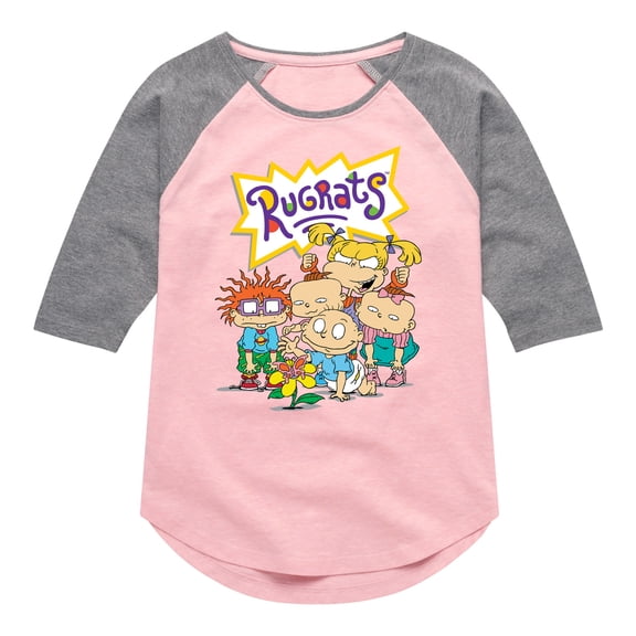 Rugrats - Natural Wonder - Toddler & Youth Girls Raglan Graphic T-Shirt
