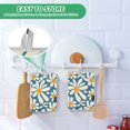 thumbnail image 4 of Yayeee Pot Holders Kitchen Heat Resistant with Pockets 7"x9.8" Cotton Oven Cooking Hot Pads, Whimsy Daisy Pattern, 4 of 7