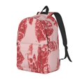 thumbnail image 1 of Easygdp Red Meat Mochila de Lona Resistente para Laptop, Compatible con Laptops de 15 a 17 pulgadas, Ideal para Escuela, Trabajo y Viajes-Small, 1 of 5