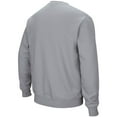 thumbnail image 3 of Men's Colosseum Heathered Gray Gonzaga Bulldogs Arch & Logo Tackle Twill Pullover Sweatshirt, 3 of 3