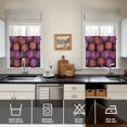 thumbnail image 4 of Pioneer Kitchen Curtains and Valance Set 24 Inch Tier Vintage Roses Pattern Curtains Small Drapes for Cafe Living Room Bathroom Farmhouse 3 Pieces Set Rod Pocket, 4 of 6