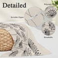 thumbnail image 3 of Farmhouse Dandelion Body Pillow Covers 20"x60", Spring Modern Country Flower Black Beige Soft Brushed Microfiber Breathable Throw Pillow Covers, Pillowcase with Zipper for Couch Sofa Bedroom, 3 of 9