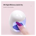 thumbnail image 3 of 2Pcs 6W Nail Dryer Lamp USB UV LED MINI Timing Nail Light Fast Dry Curing Nail Manicure Machine ,Fashion, 3 of 7