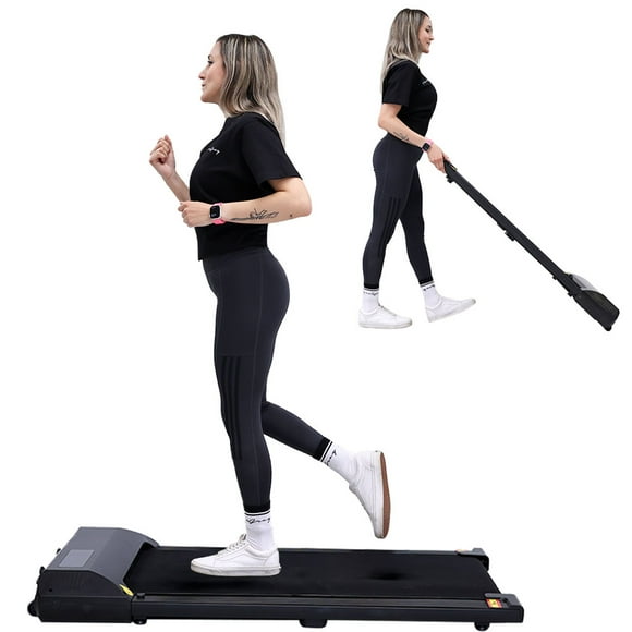 MotionGrey Walking Pad Treadmill - Slim Portable Under Desk Training Electric Fitness Pad for Cardio Workout in Home and Office - Black